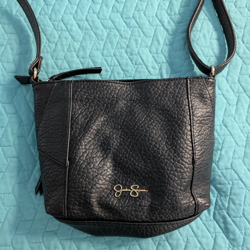 Jessica Simpson Textured Black Crossbody Bag